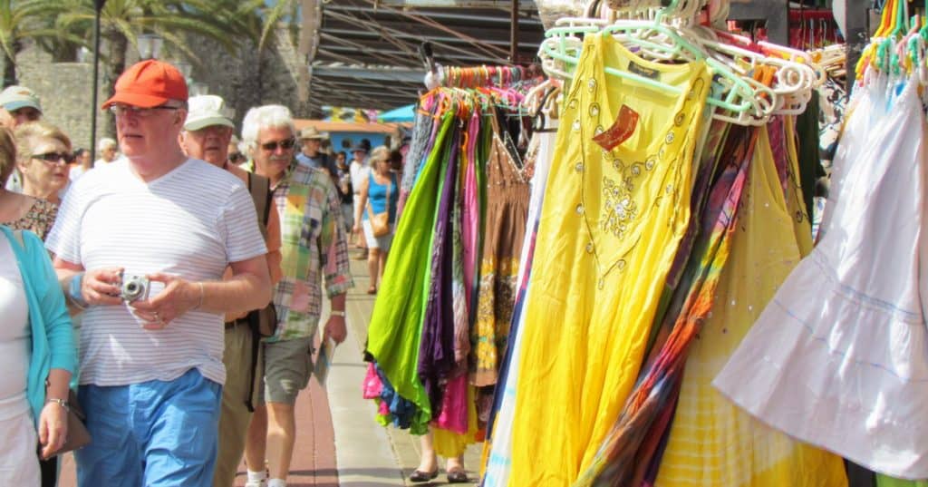 You can always find Caribbean clothes on the Caribbean Islands' market stalls