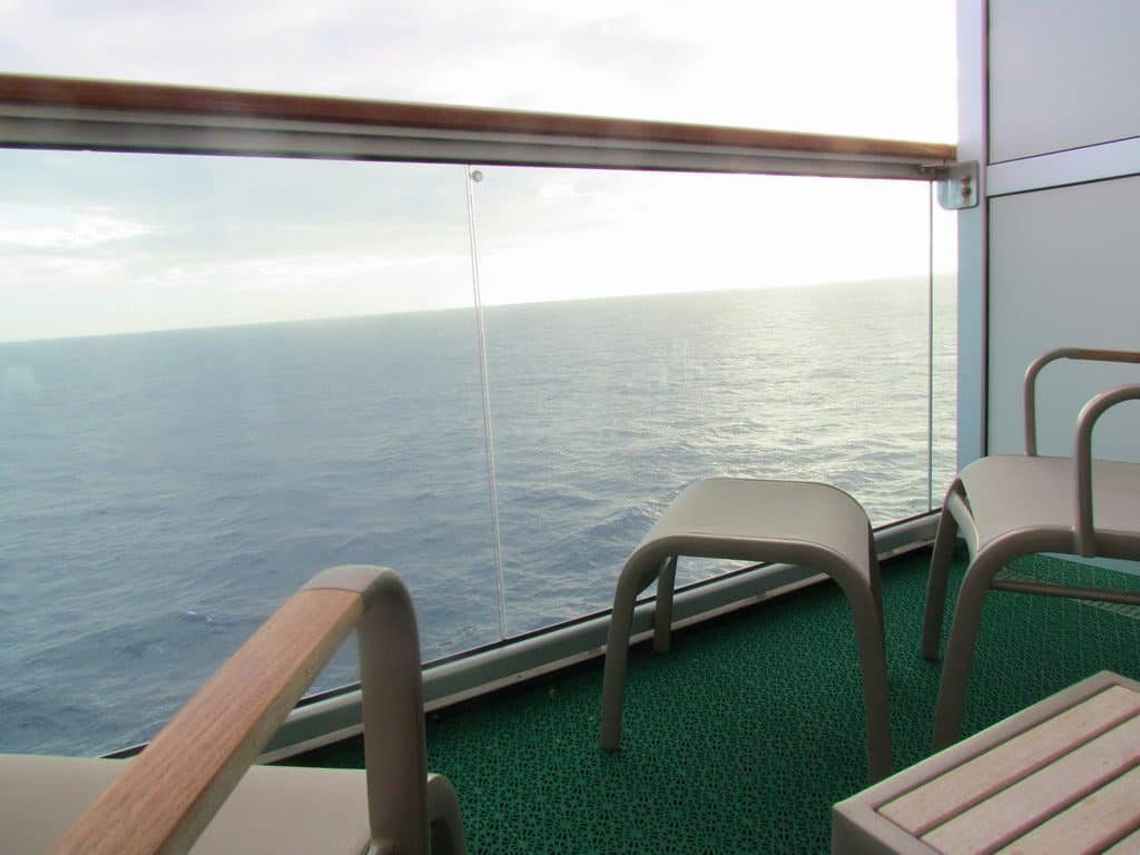 Cruise balcony