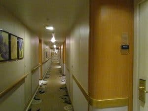 cruise ship corridor