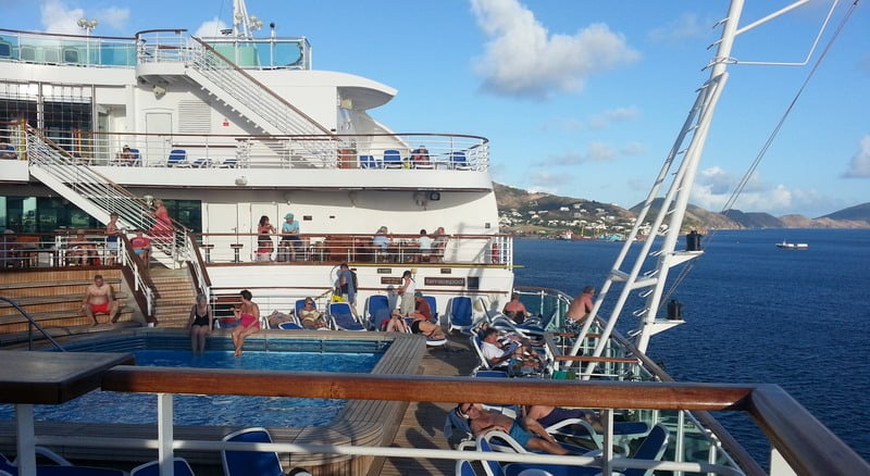 A cruise - the perfect place for a swim