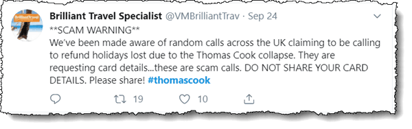 Thomas Cook Refund Scam