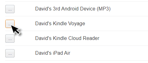 Navigate to your Kindle