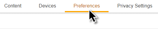 Select 'Preferences'